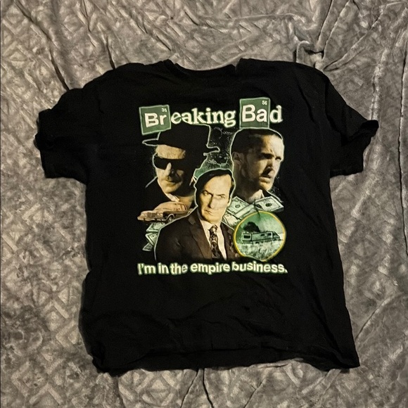 Breaking Bad Black Graphic T-Shirt - Picture 1 of 3
